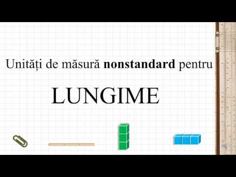 Unități nonstandard pentru lungime - măsurare și comparare