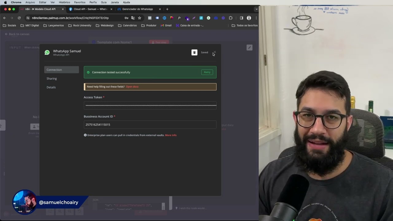 Como Enviar sua Primeira Mensagem pelo WhatsApp API Oficial usando N8N