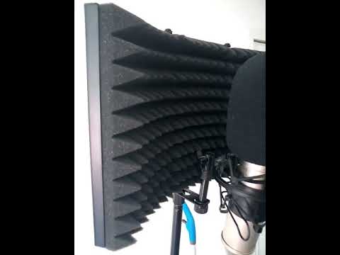 TONOR Bouclier d'Isolation de Microphone Insonorisant de Filtre Vocal Pliable, Parfait pour un son n