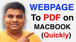 How To Save a Webpage as a PDF On MAC