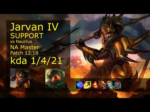 Rank 4 NA Jarvan IV Support: Jarvan IV vs Nautilus