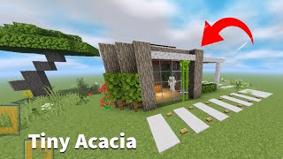 Minecraft How to Build Tiny Acacia Survival House | Tutorial