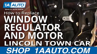 How to Replace Window Regulator with Motor 98-11 Lincoln Town Car [PART 1]