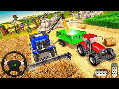 Modern Tractor Farming Driving Simulator 3D #2 - New Tractor Games - Android Gameplay