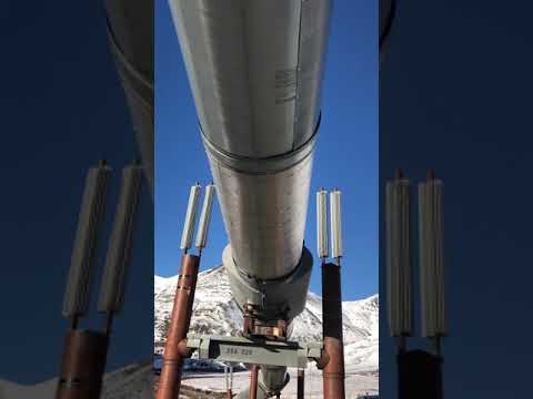 Smart pig passing by inside pipeline, Atigun Pass 2018