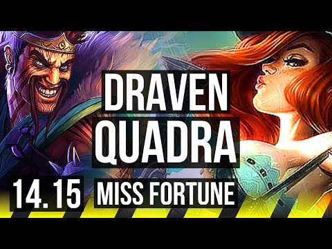 DRAVEN & Pyke vs MISS FORTUNE & Sona (ADC) | Quadra, 900+ games, Dominating | NA Master | 14.15