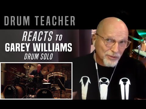 Drum Teacher Reacts to Garey Williams - Drum Solo