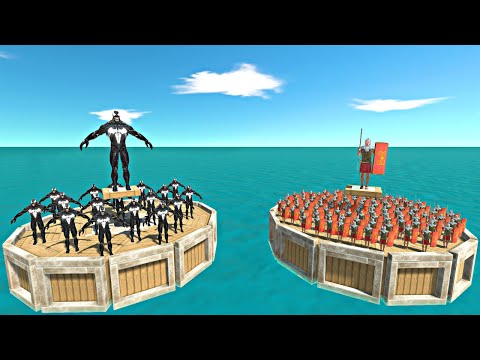 Romanus Team Coliseum Challenge | Venom vs Romanus Team - Animal Revolt Battle Simulator