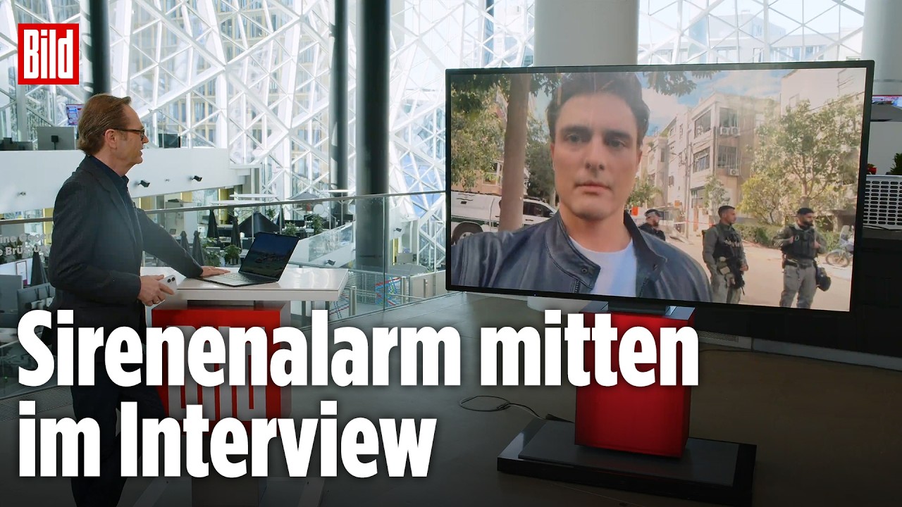 Constantin Schreiber aus Tel Aviv: Sirenenalarm mitten im Interview
