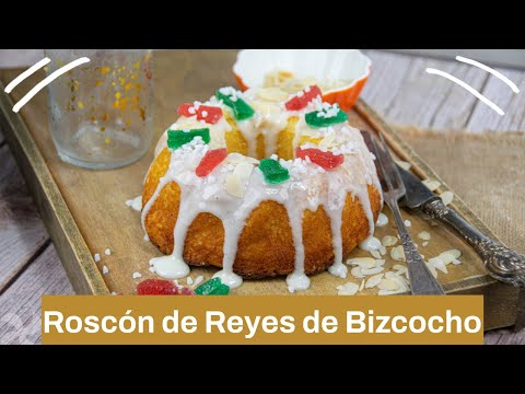 Roscón de Reyes hecho de Bizcocho 🥯