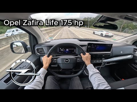 2024 Opel Zafira Life Tourer 2.0 Turbo Diesel (175 hp) - POV Test drive On the German Autobahn