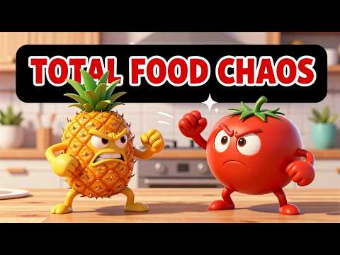 Ананас срещу домат! ПЪЛЕН ХРАНИТЕЛЕН ХАОС 😂🍍🍅 | 3D анимационна анимация