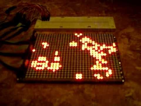 jy-mcu 3208 lattice clock - John Conway's Game of Life