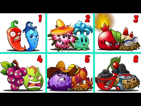 PVZ 2 - Random 6 Best Pair Bomb Plant Battlez - Which Team Plant 's Best?