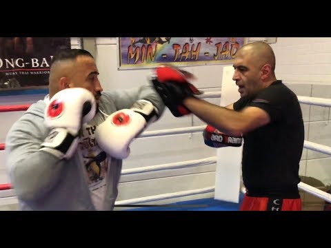 Erkan Yalcin Pad Work with Sifu Nihat Atamtürk