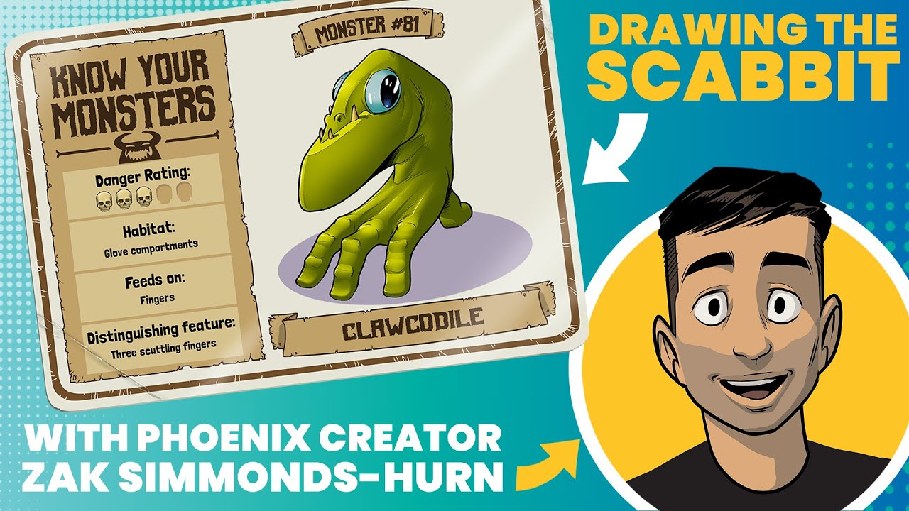 How To Draw A One Handed Monster – The Clawcodile