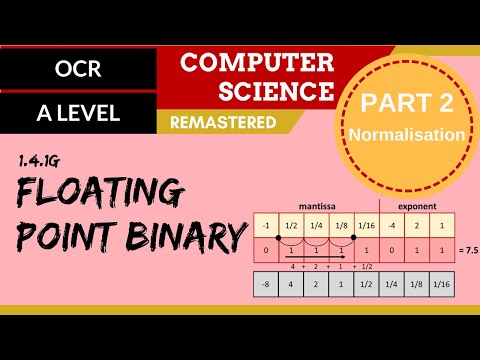 80. OCR A Level (H046-H446) SLR13 - 1.4 Floating point binary part 2 - Normalisation