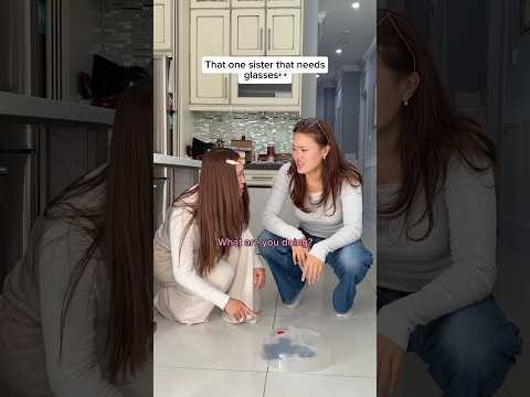 Sister really needs glasses😳 #sister #sisters #sistergoals #funny #funnyvideo #comedy #relatable