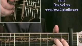 How To Play Don McLean Three Flights Up (intro only)