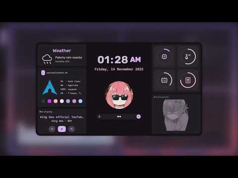 I USE ARCH with Hyprland + Caelestia dot BTW