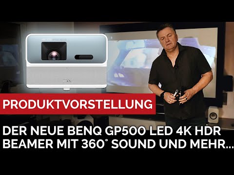 Schaut mal hin - der neue Benq GP 500 LED 4K HDR Beamer mit 360˚ Sound und noch einigem mehr