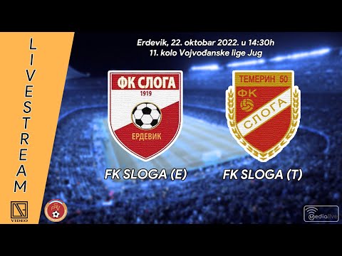 [22.10.2022.] FK SLOGA Erdevik - FK SLOGA Temerin (Full match Livestream)