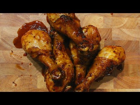 Sweet Bourbon Glaze Chicken Legs in the Air Fryer | Easy Recipe