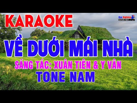 Về Dưới Mái Nhà Karaoke Tone Nam Nhạc Sống Disco Hải Ngoại Sôi Động || Karaoke Đại Nghiệp