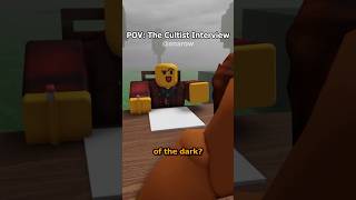 The Cultist Interview #99nightintheforest #robloxanimation
