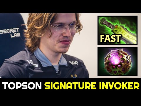 TOPSON Signature Invoker with Fast Ethereal Blade Build Dota 2