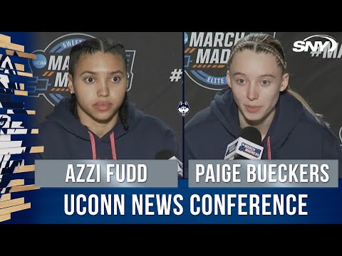 Paige Bueckers & Azzi Fudd talk Elite-8 showdown against USC, recovering from their serious injuries