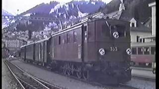 preview picture of video 'RhB Ge 4/6 353 - Extrazug von Thusis nach Disentis'