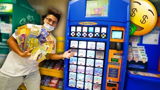 Buying EVERY Lottery Ticket From The LOTTERY VENDING MACHINE!! (JACKPOT!)