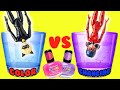 Miraculous Ladybug and Cat Noir DIY Color Changing Nail Polish Custom!! Crafts for Kids