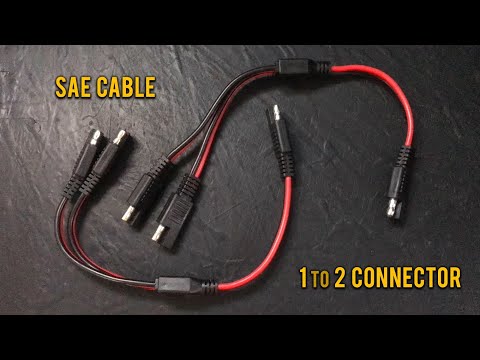 Unwrapped: S04E37 | SAE - 1 to 2 "Y" Branch Connectors | 14AWG 20A | 33CM Cable | for Cars & Solar