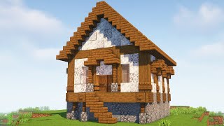 Minecraft How To Build a Medieval Starter House
