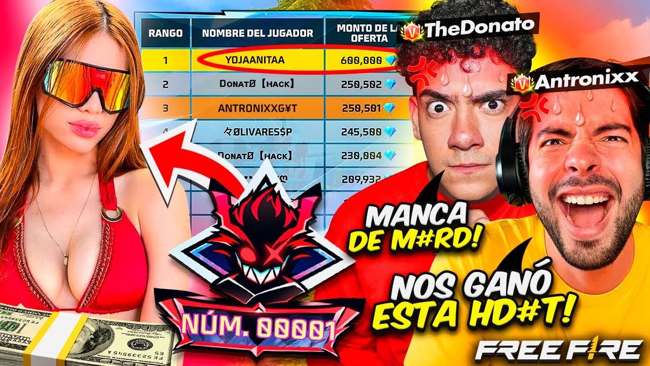 CHICA MILLONARIA HUMILLO a DONATO y ANTRONIXXG en FREE FIRE! #freefire #donato #antronixxg
