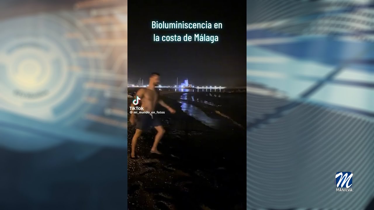 El placton bioluminiscente deja unas imágenes espectaculaes en nuestras costas