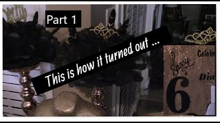Black and Gold Birthday Decorations | Part 1