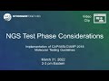CAP/IASLC/AMP 2018 Molecular Testing Guidelines: NGS Test Phase Considerations