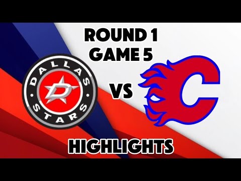 Highlights of Round 1 Game 5 Dallas Stars Vs Calgary Flames