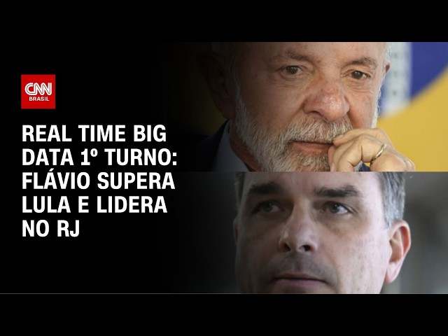 Real Time Big Data: Flávio supera Lula e lidera cenários de 1º turno no RJ | CNN NOVO DIA