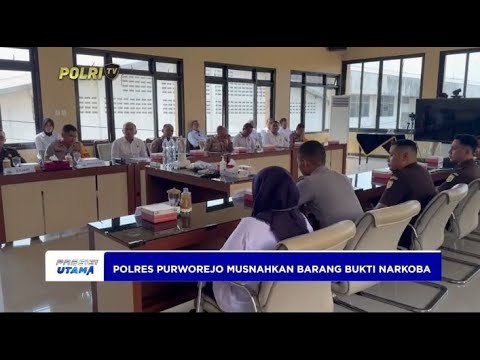POLRES PURWOREJO MUSNAHKAN BARBUK NARKOBA
