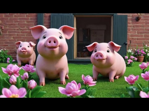 Three Little Pigs Learn to Build + More Nursery Rhymes & Kids Songs