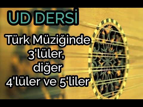 UD DERSİ 30 - 3'lüler,diğer 4'lüler ve 5'liler #ud #uddersi #udegzersizleri #türkmüziği