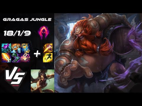 JUNGLE Gragas vs Nidalee - NA Challenger Patch 14.9
