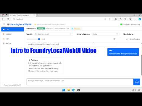 GitHub - itopstalk/FoundryWebUI: IIS compatible WebUI for Foundry Local ...