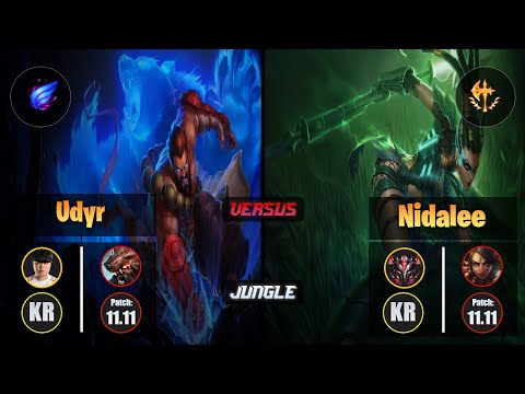 Clid UDYR (Jungle) [Phase Rush] VS NIDALEE - Grandmaster KR Patch 11.11
