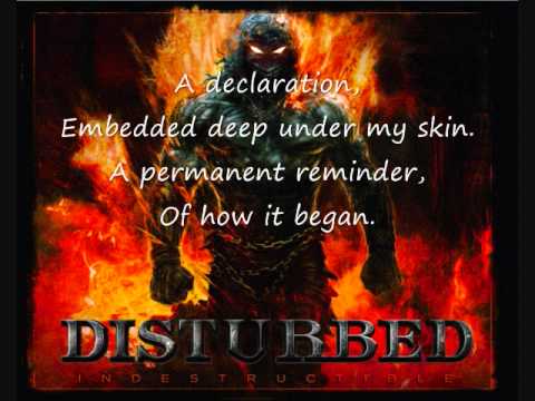 Disturbed - Indestructible lyrics video
