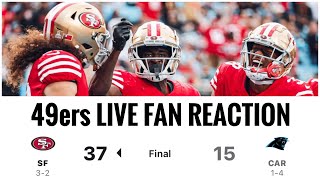 49ers Fan Live Reaction to win over Panthers